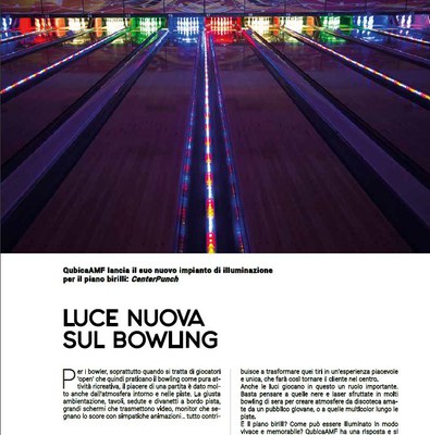 Luce nuova sul bowling - di Play Machine Europe